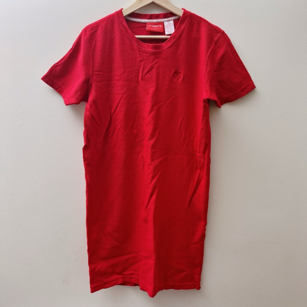 Liz Claiborne Red Thermal Tee Dress